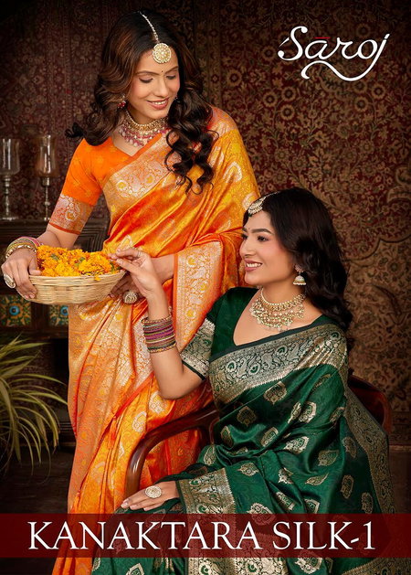 Kanaktara Silk Vol 1 By Saroj Silk Wedding Wear Saree Wholesale Online
